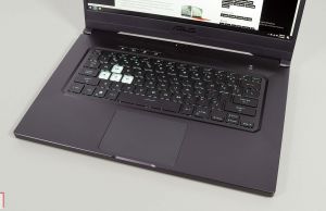 Asus TUF Dash F15 2021 - keyboard and clickpad
