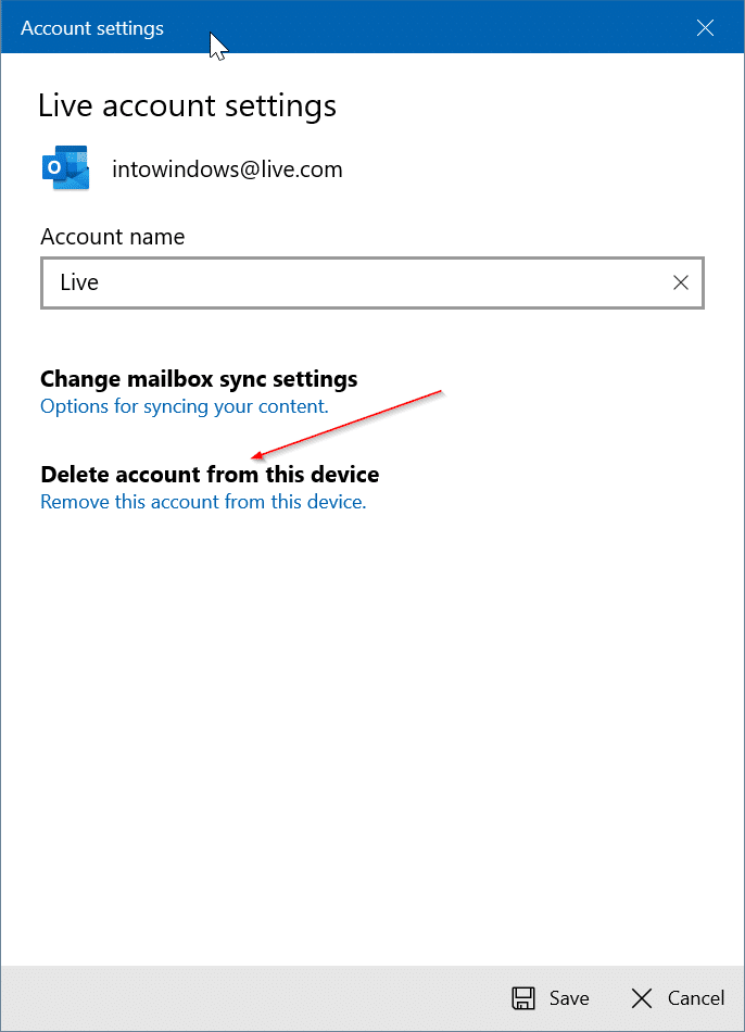 rearrange email accounts in Windows 10 Mail app pic2