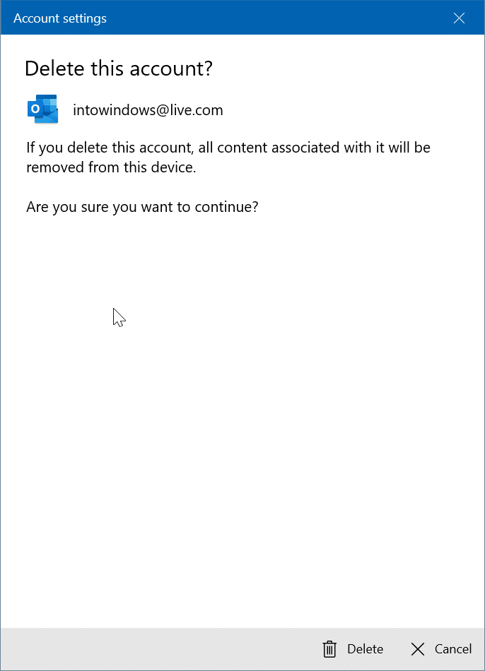 rearrange email accounts in Windows 10 Mail app pic3
