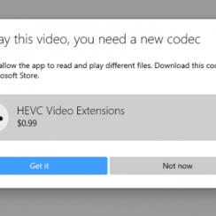 Get HEVC (H.265) Video Extensions codec for Free Windows 10