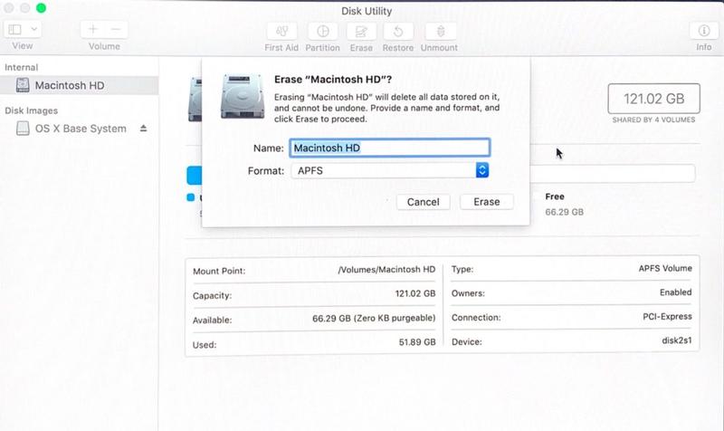 How to factory-reset a Mac: Disk Utility