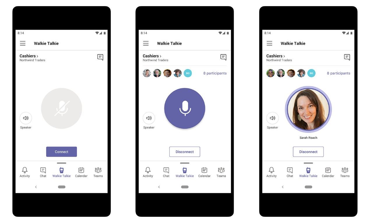Microsoft Teams Walkie Talkie feature is coming soon to Apple iOS devices