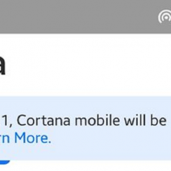 Cortana is warning iOS and Android users of its imminent demise