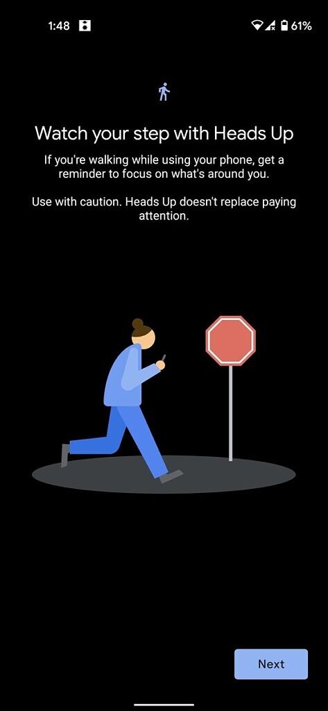 Google starts rolling out “Heads Up” in Digital Wellbeing to stop distracted walking