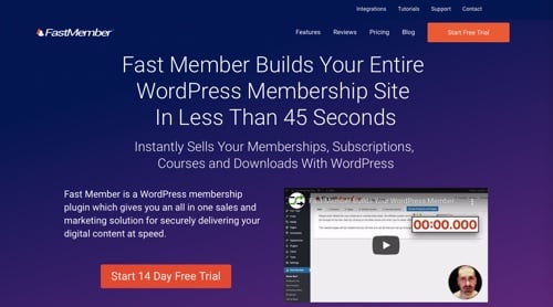 Home page of Fast Member
