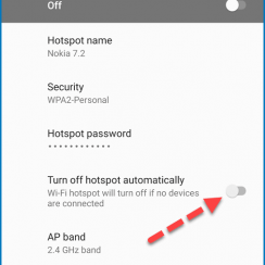 Prevent Android phones from turning off Wi-Fi Hotspot automatically