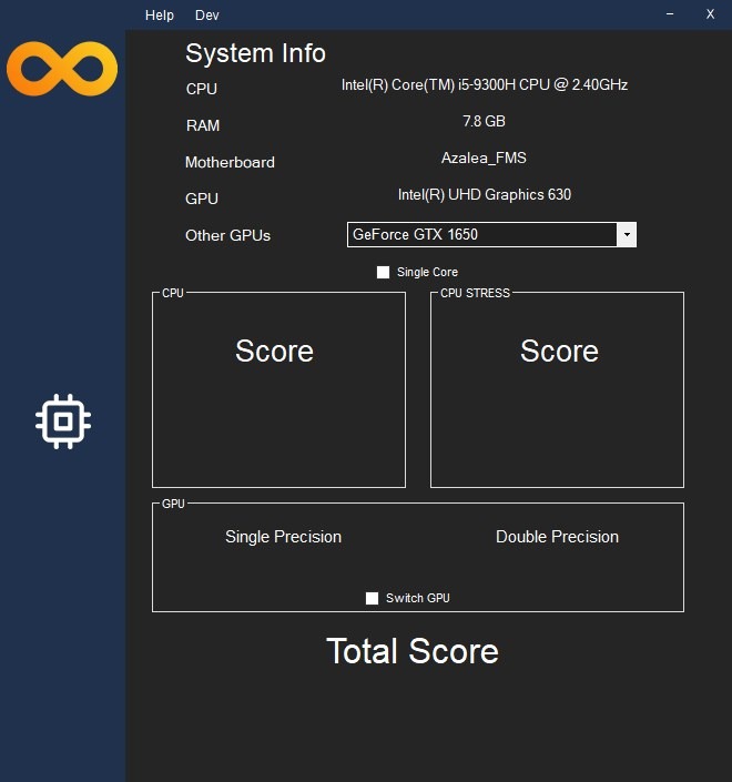Infinity Bench is a free Windows app that benchmarks your computer’s CPU and Graphics performance