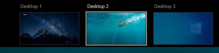 Set different wallpaper for each virtual desktop in Windows 10 pic1
