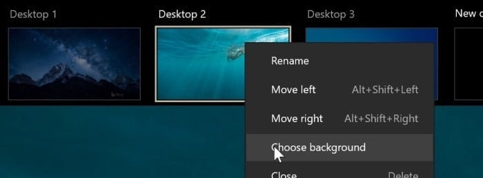 Set different wallpaper for each virtual desktop in Windows 10 pic2