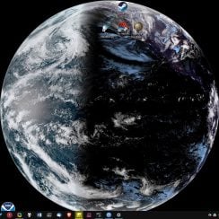 SpaceEye fetches satellite images of the Earth and sets it as your desktop wallpaper