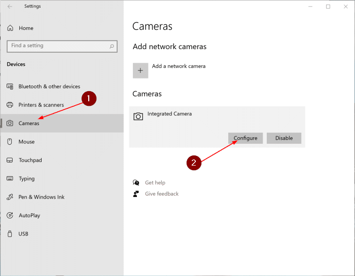 change camera settings in Windows 10 pic1