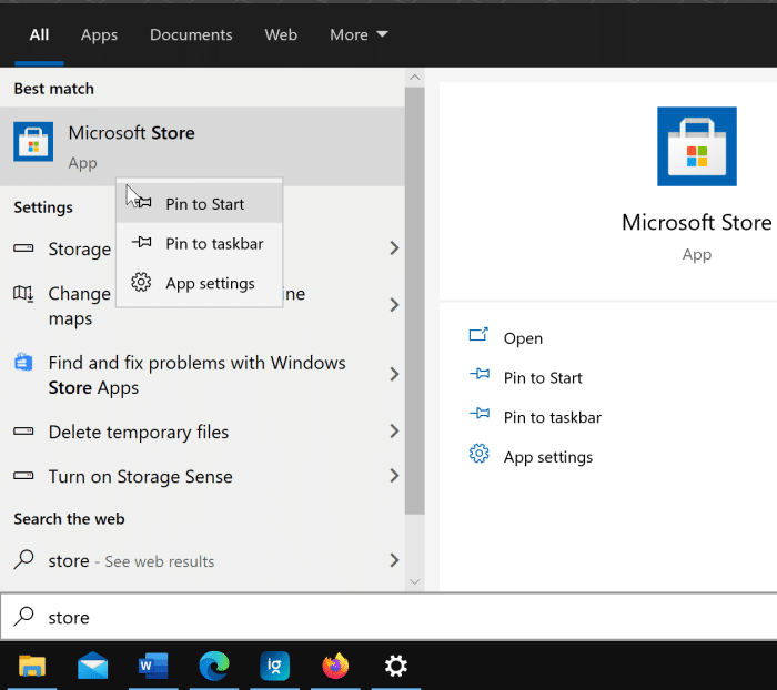 create desktop shortcut for Store app in Windows 10 pic1