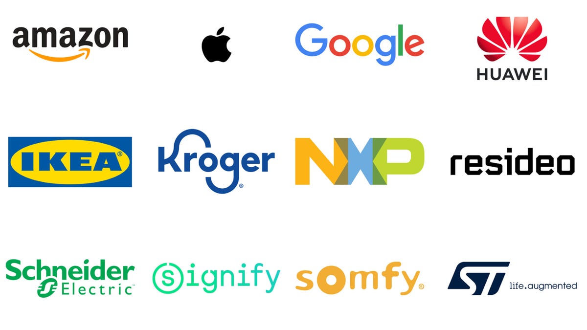 A series of Logos from Amazon, Apple, Google, IKEA, and more