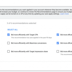 Google Ads rolling out auto-applied recommendations