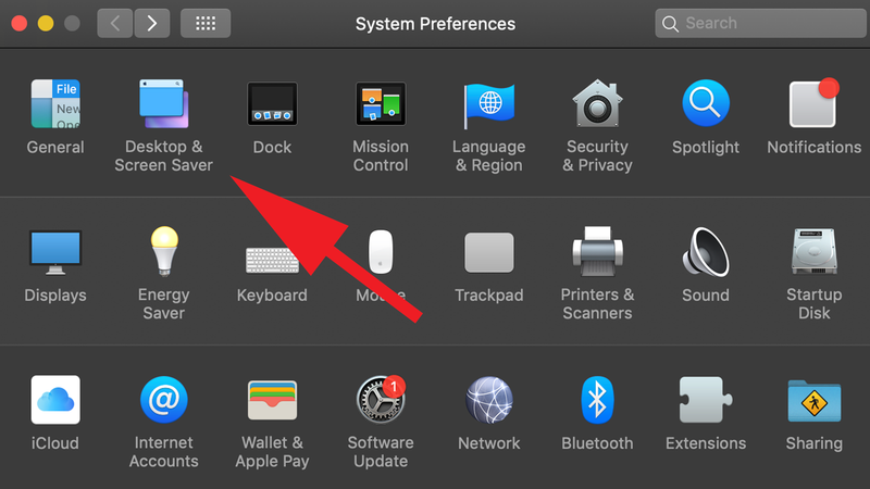 How to turn off Mac display without putting it to sleep: System Preferences