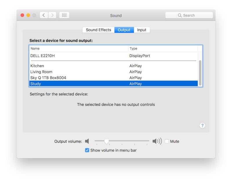 How to AirPlay audio from a Mac to a HomePod: System Preferences