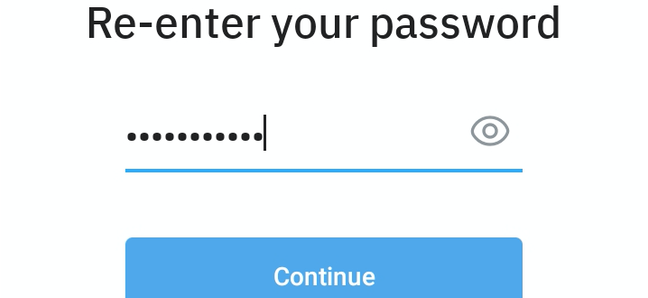 Confirm your Telegram password