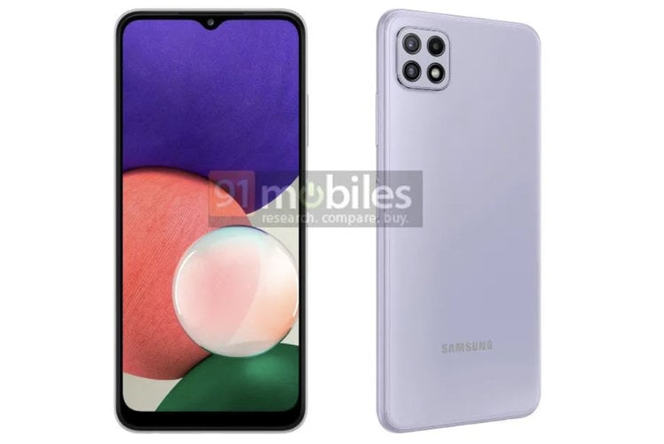 Samsung Galaxy A22 5G spotted in leaked renders: Cheapest 5G phone yet?