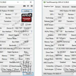 AMD Radeon RX 6600 / XT specs outlined in GPU-Z screenshots
