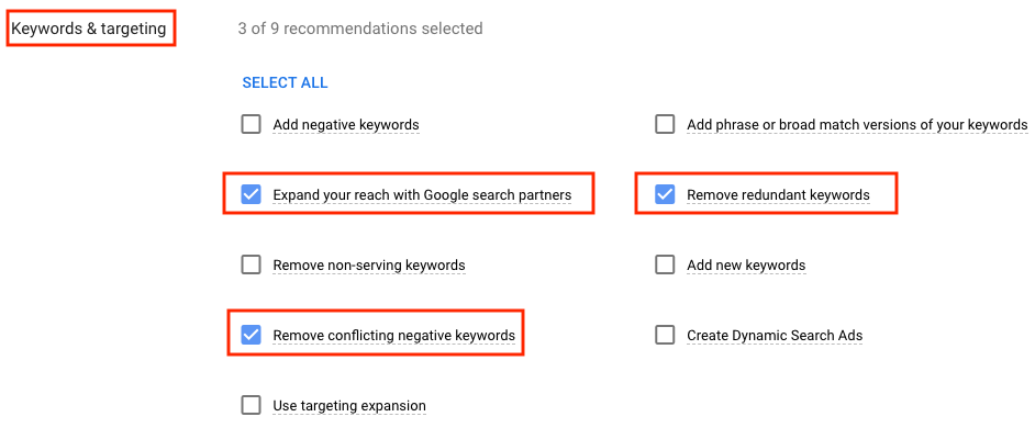 When to Auto-apply Google Ads Recommendations