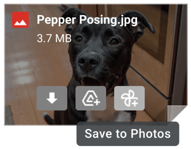 Gmail’s Save to Photos button lets you save images in a message with a single click
