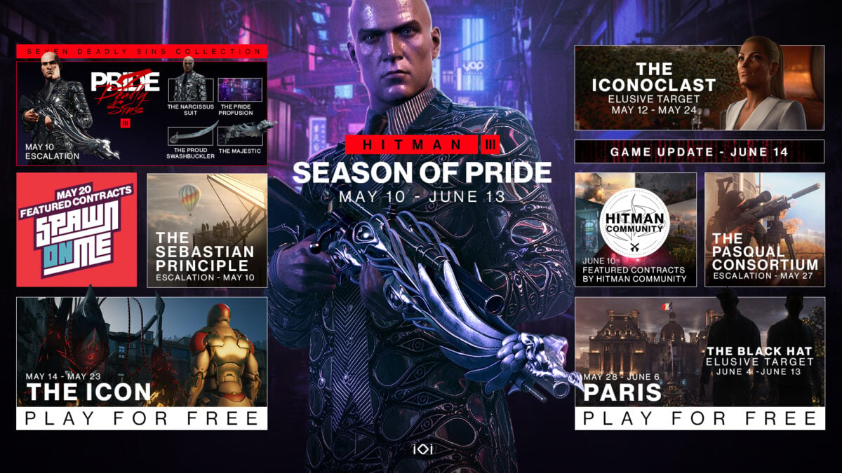 Hitman 3 Season of Pride DLC Starts Today With New Gear