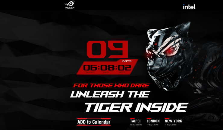 Intel's High-End Tiger Lake-H Powered ASUS ROG Zephyrus S17 Laptop Teased, Unveiling on 11th May
