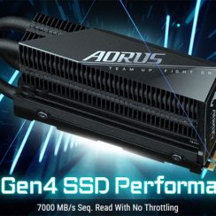 Aorus Gen4 7000s Premium SSD features bulky stacked cooler