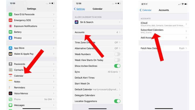 How to remove calendar spam on iPhone: Subscriptions