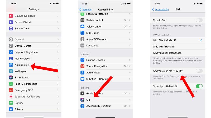 How to use Siri when iPhone screen is covered: Aceessibility settings