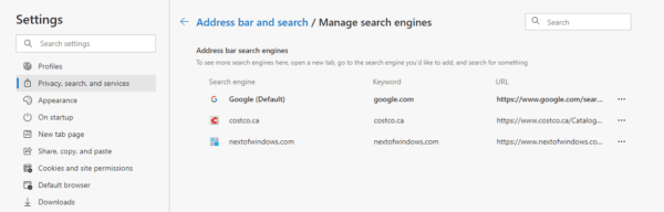 Setting Up Google as Default Search Engine for Microsoft Edge via Group Policy