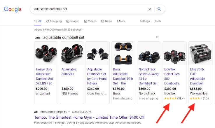 How to Show Product Ratings in Google Ads