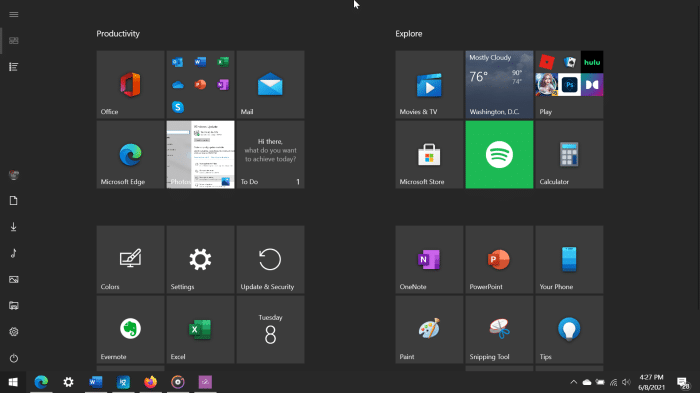 How To Make Start Menu Full Screen In Windows 10