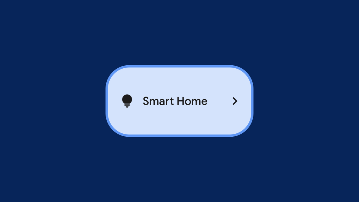 Android 12 Smart Home tile.