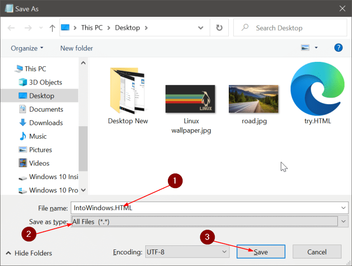 save text file in notepad as PDF or HTML in Windows 10 pic3