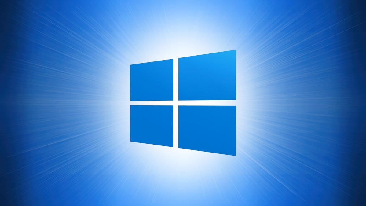 Windows 10 Logo on a Blue background