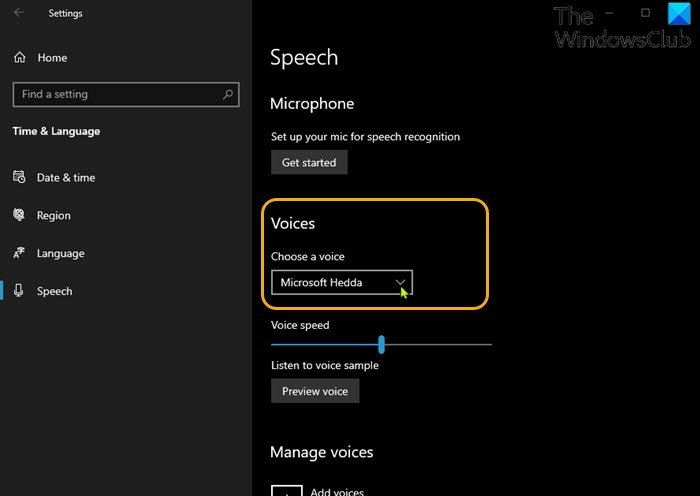 How to unlock extra Text to Speech Voices in Windows 11/10