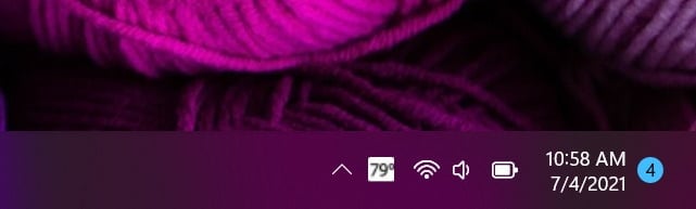 show weather on Windows 11 taskbar