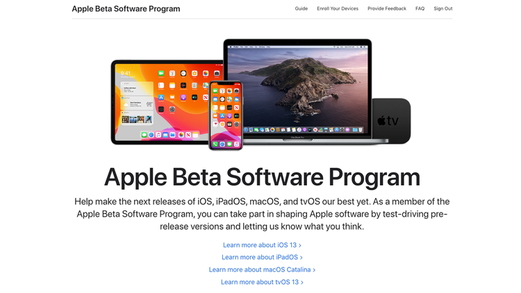 How to join Apple beta program: Get Started