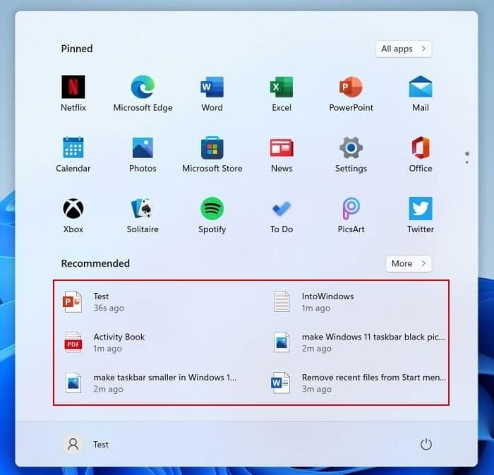 How To Remove Recent Files From Start Menu In Windows 10
