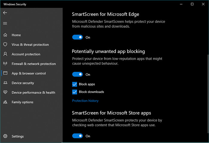 Windows 10 starts to auto-block unwanted apps (PUAs)