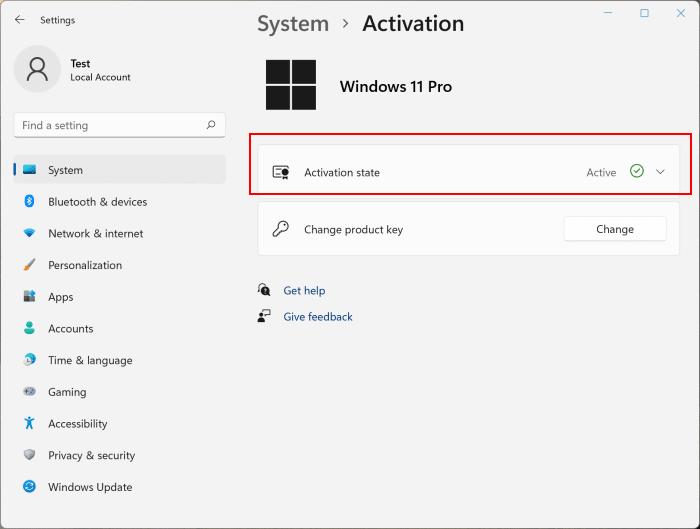 Check Windows 11 activation status pic2