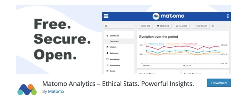 Home page of Matomo Analytics