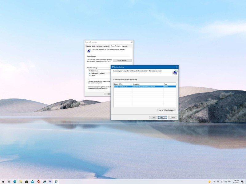 Here’s how to restore Windows 10 to an earlier point in time