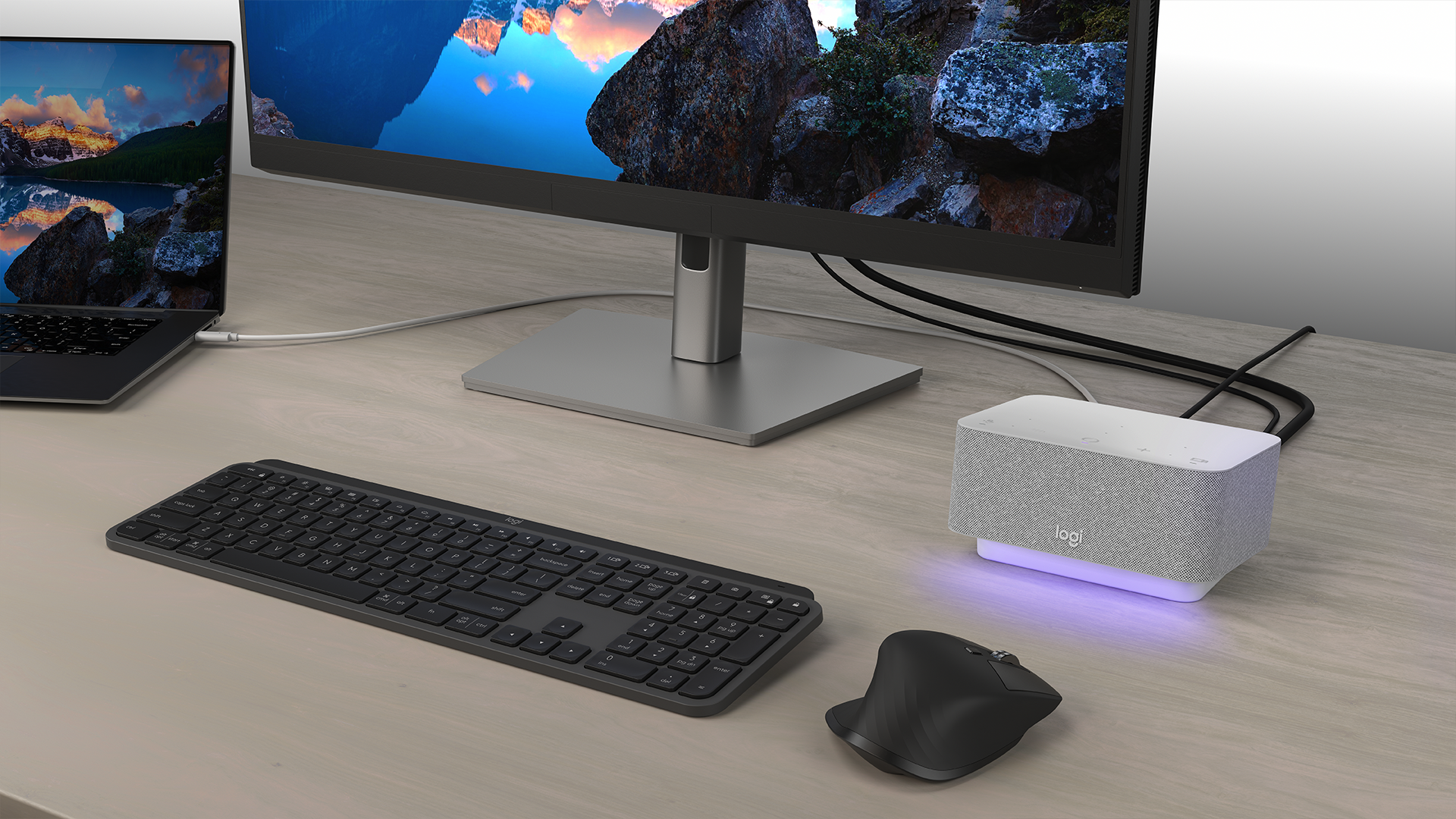 Logitech Combines a USB Dock and Speakerphone for Easier Video Calls