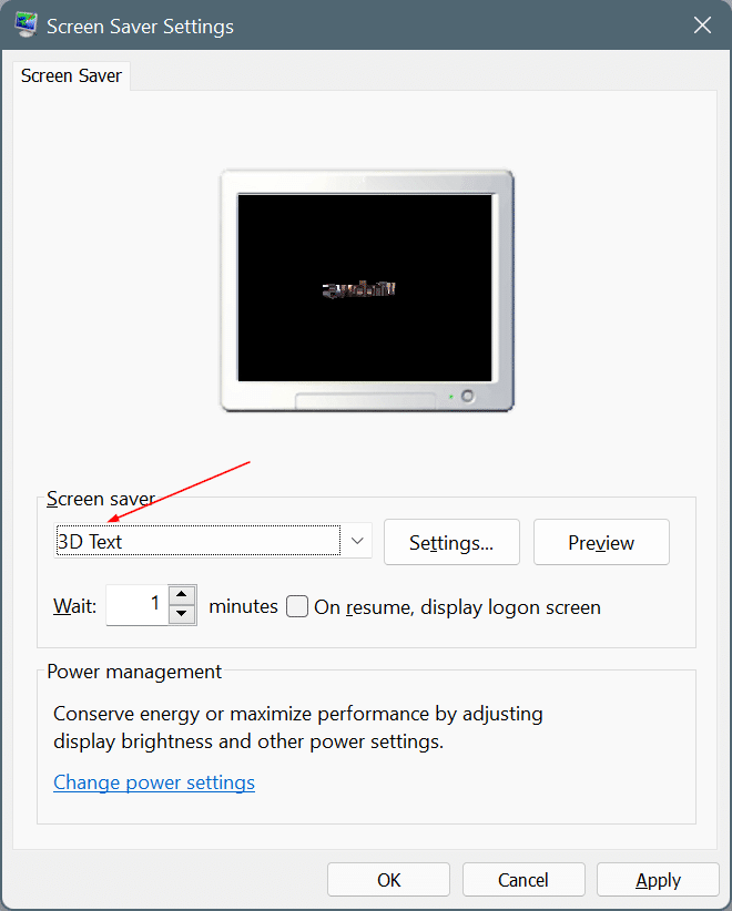 set screen saver in Windows 11 pic4