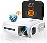 Image of YABER Pro V7 9000L 5G WiFi Bluetooth Projector, Auto 6D Keystone Correction &4P/4D, Infinity Zoom, HD 1080P Projectors Home&Outdoor Projector Support 4K for Android/iOS, etc. [Extra Bag Include]