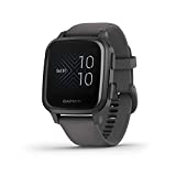 Image of Garmin Venu Sq GPS Smartwatch with All-day Health Monitoring and Fitness Features, Built-in Sports Apps and More, Shadow Grey with Slate Bezel