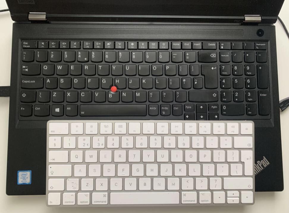 Mac vs PC keyboard compared
