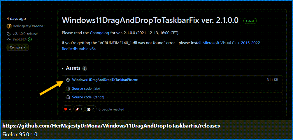 How to Make Files Drag and Drop work on Windows 11 Taskbar